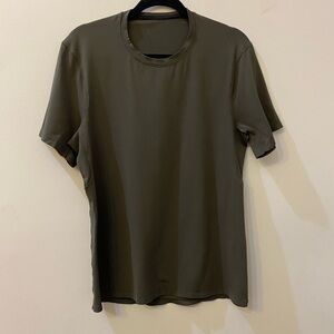 Lululemon Drysense Short Sleeve Olive Shirts Men Size M